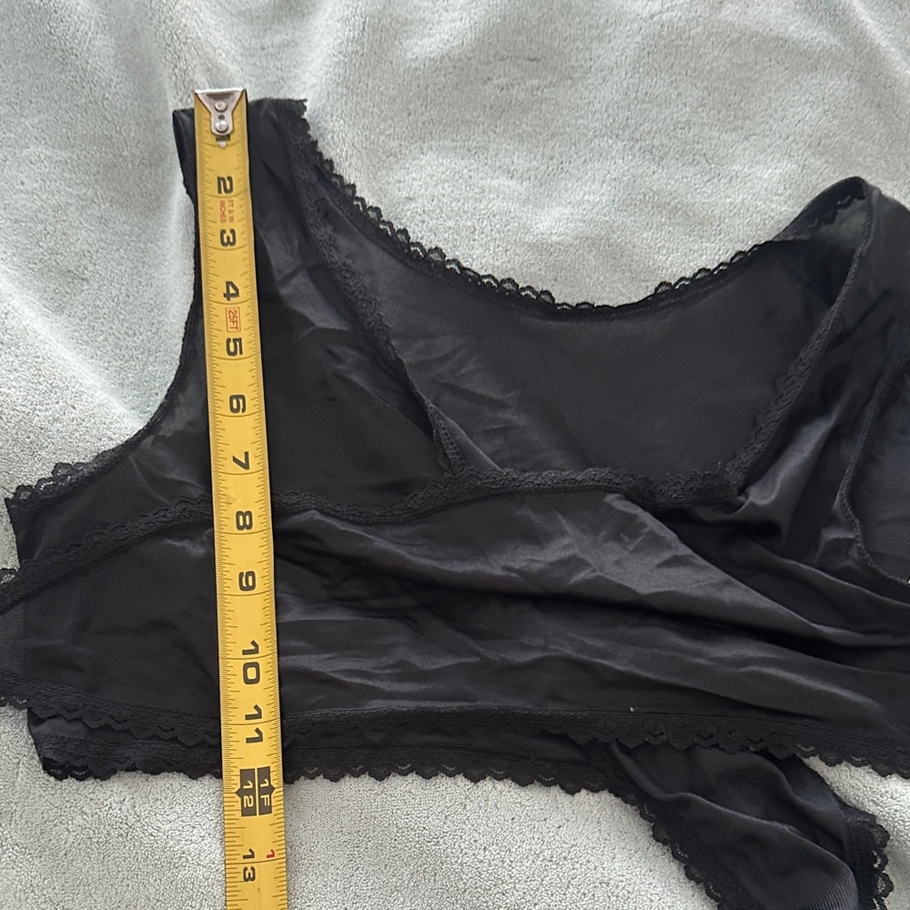Frederick's of Hollywood Black Tie-Front & Bottoms - Picture 11 of 15